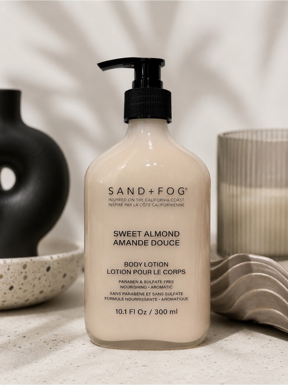 SAND + FOG Sweet Almond Body Lotion – 300 mL 🤍